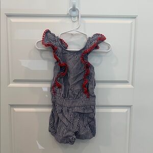 🌺 Striped Baby Romper